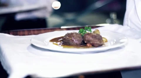 Roast meat ready to eat Video stock 44082003