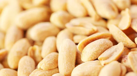 Roast Peanuts spinning - close up Stock Footage 35949736