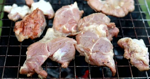 Roast pork-1 Video stock 197643581