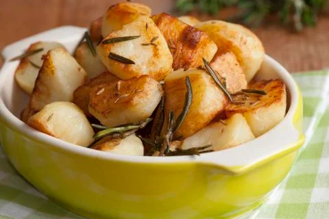 Roast potatoes Stock Photos