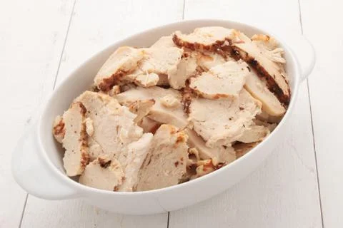 Roast pulled chicken Stock Photos