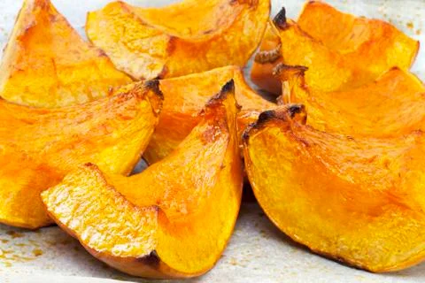 Roast pumpkin Stock Photos