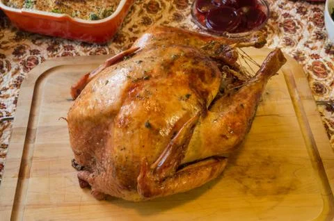 Roast turkey Stock Photos