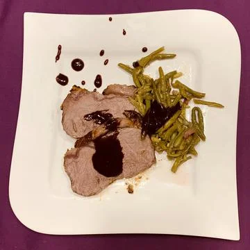 Roastbeef on Thyme jus Stock Photos