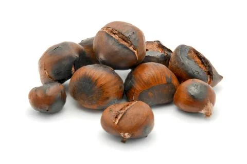 Roasted ahestnuts Foto stock