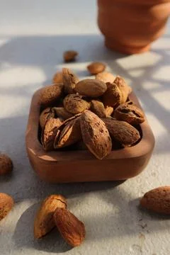 Roasted almonds Fotos de archivo