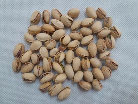 Roasted and salted pistachios in the shell Фото