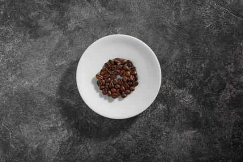 Roasted aromatic coffee beans. Coffee beans. 写真素材