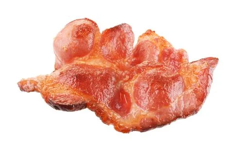 Roasted bacon isolated Stock Photos