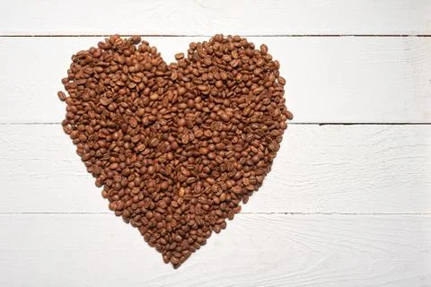 Roasted brown coffee beans Stock Photos