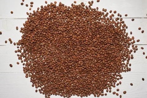 Roasted brown coffee beans Stock-Fotos