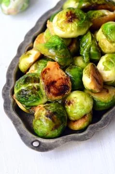 Roasted Brussel Sprouts Stock Photos