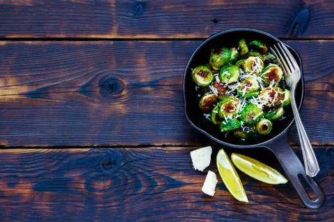Roasted brussels sprouts Stock Photos