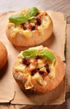 Roasted buns Stock Photos