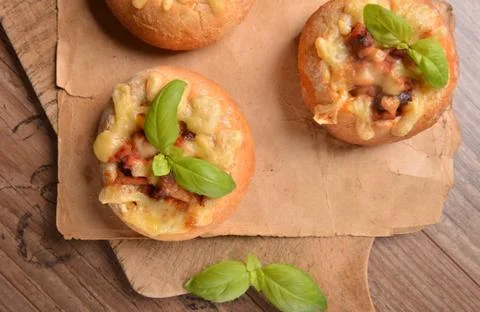 Roasted buns Stock Photos