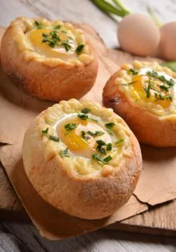 Roasted buns Stock Photos