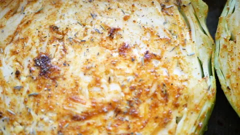 Roasted cabbage Stock Footage 164971999