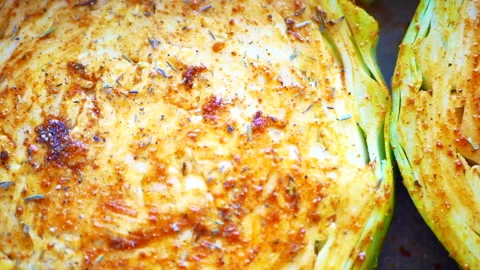 Roasted cabbage Stock Footage 164972018