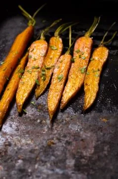 Roasted carrots Stock Photos
