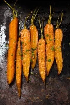 Roasted carrots Stock Photos