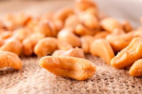 Roasted cashew nut Stock Photos