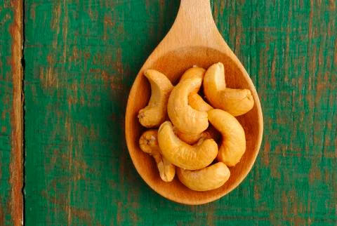 Roasted cashew nuts Stock Photos