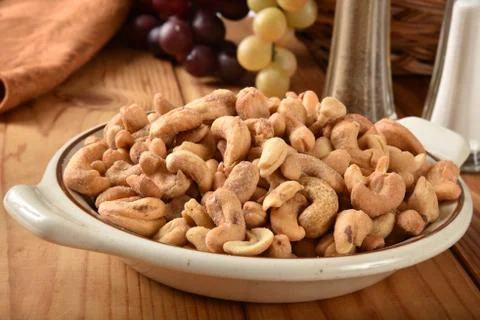 Roasted cashews Stock Photos