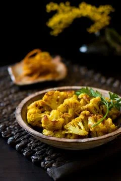 Roasted Cauliflower Stock Photos