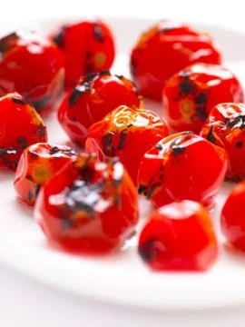 Roasted cherry tomatoes Stock Photos