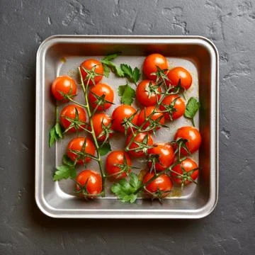 Roasted cherry tomatoes 写真素材