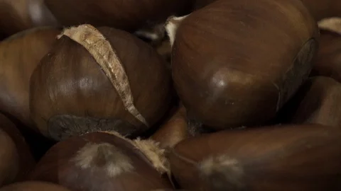 Roasted chestnuts 1 Stock Footage 117034924