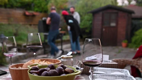 Roasted chestnuts and maroni over the fire in a special steel pan. Traditional 库存影片 166176697