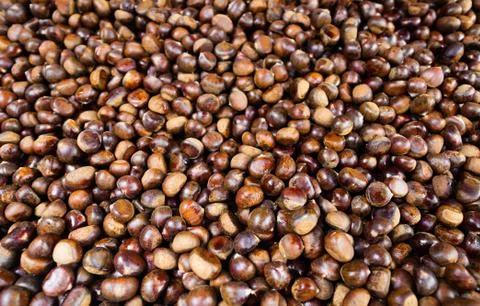 Roasted chestnuts Fotos Stock