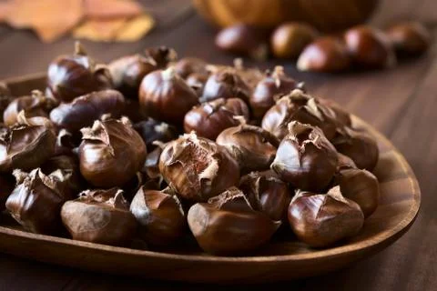 Roasted Chestnuts Stock Photos