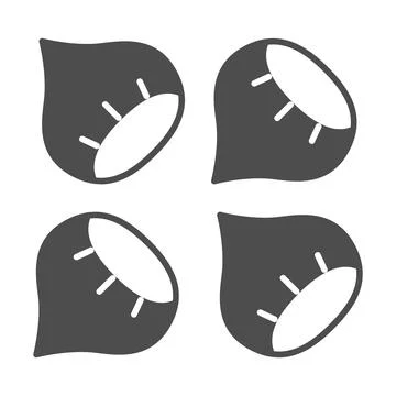 Roasted chestnuts solid icon, street food concept, korean nuts roast vector sign Stock Illustration
