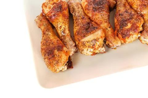 Roasted chicken background Stock-Fotos