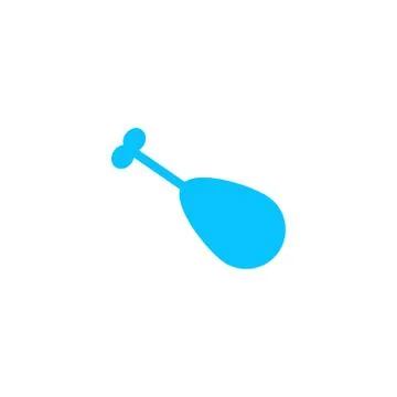 Roasted chicken leg icon flat Stock Illustration