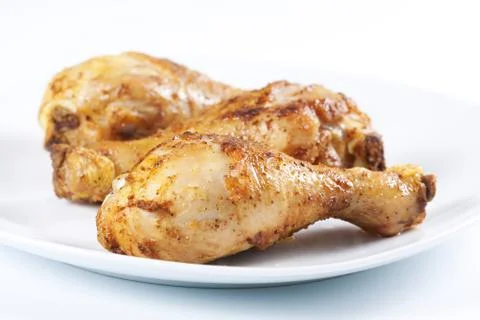 Roasted chicken legs Stock Photos