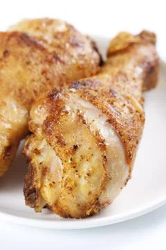 Roasted chicken legs Stock Photos