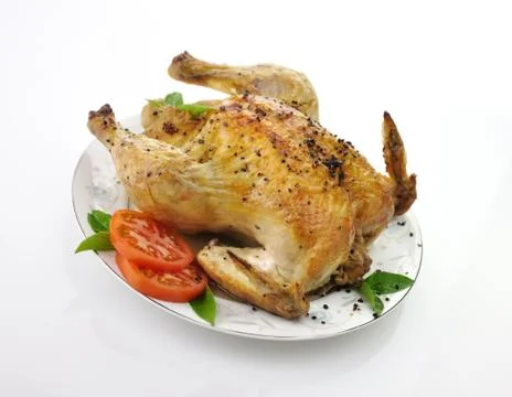 Roasted chicken Stock Photos
