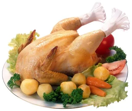 Roasted chicken Stock Photos