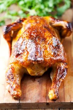 Roasted chicken Stock Photos