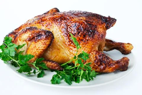 Roasted chicken Stock Photos