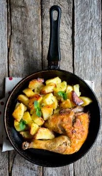 Roasted chicken Stock Photos