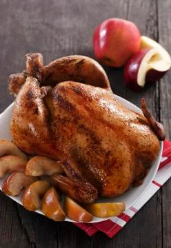 Roasted chicken Stock Photos