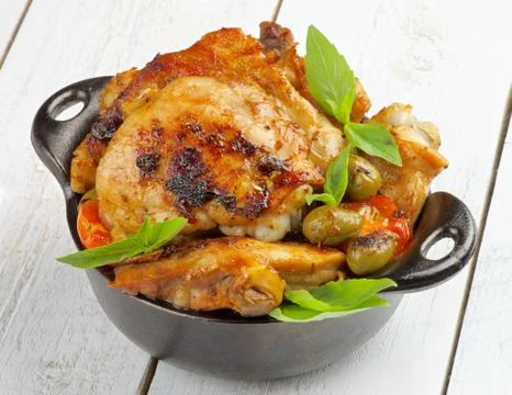 Roasted chicken Stock Photos