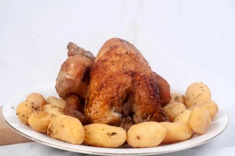 Roasted Chicken Stock Photos