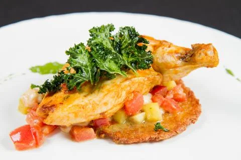 Roasted chicken Stock Photos