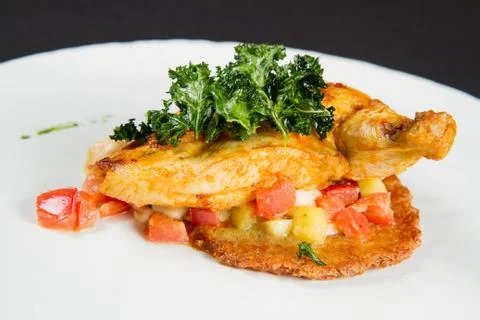 Roasted chicken Stock Photos