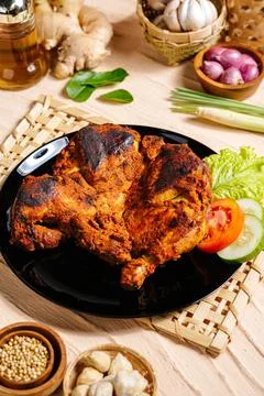 Roasted chicken 스톡 사진